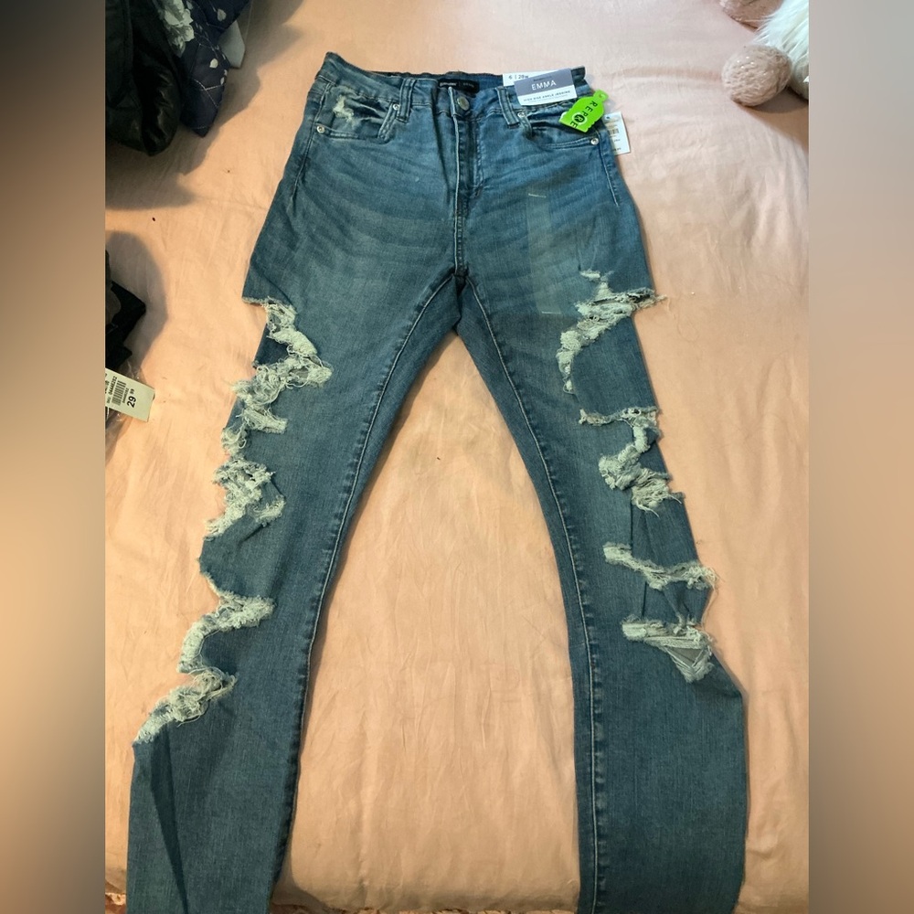 Bluenotes Distressed Blue Jeans